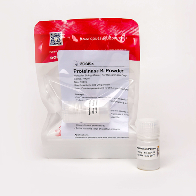 Polvo de diagnóstico in vitro PK N9016 100mg de la proteinasa K del grado de la biología molecular de los productos de GDSBio