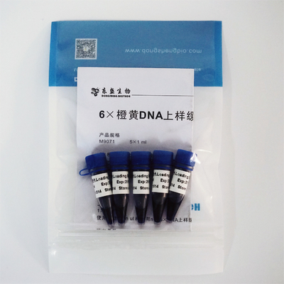 EDTA tricolor cargado 1mlx5 del almacenador intermediario de la electroforesis de la DNA del tinte del gel 6×